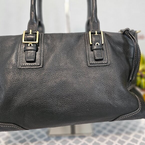 Coach Hamilton F12444 Satchel – Brown Pebbled Leather | EUC | COA - Picture 6 of 14